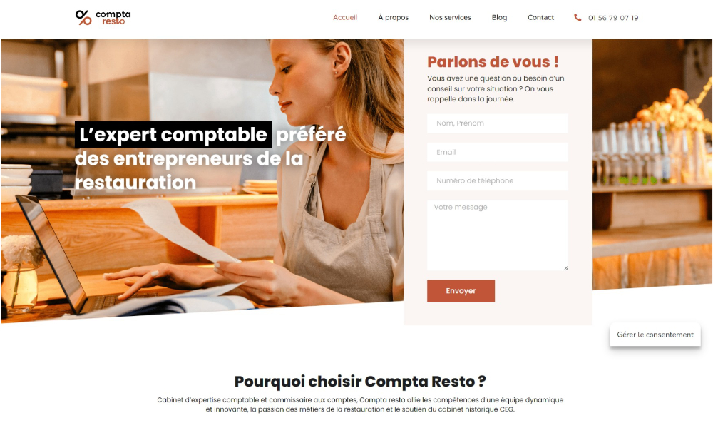 intégration d'une page web